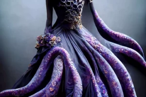 Платье с осьминогом