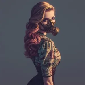 Девушка в маске