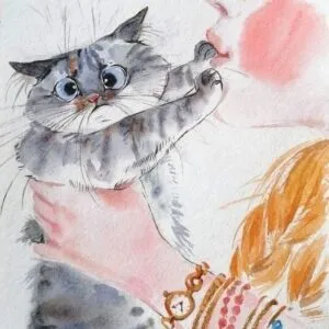 Котики в акварели